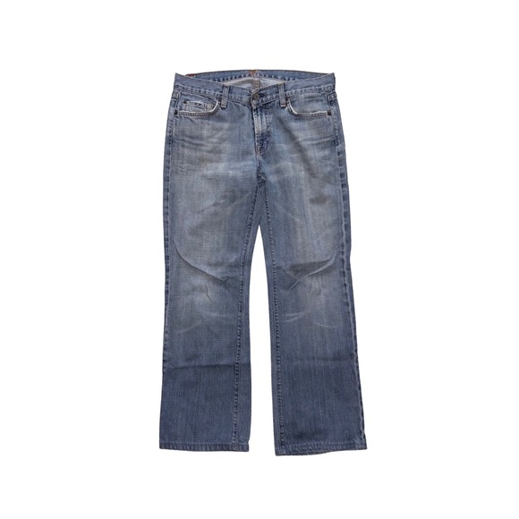 7 For All Mankind Other - 7 FOR ALL MANKIND Jeans Mens 30 Blue Bootcut Distressed USA T520061U-G-061U 29in